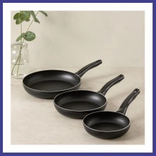 Bezos Teflon 3 Parça Tava Seti (16-20-24 Cm) Mrl