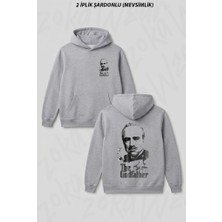 Zoka Wear The Godfather Baba Marlon Brando Ön Arka Baskılı Kapüşonlu Sweatshirt