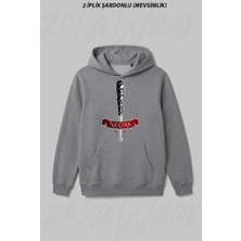 Zoka Wear Walking Dead Negan Dizi Tisort Zokawmc Ön Baskılı Kapüşonlu Sweatshirt