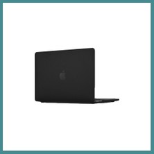 Bezos Macbook Pro 16.2 2021 Macbook Buzlu Kapak - Siyah Mac