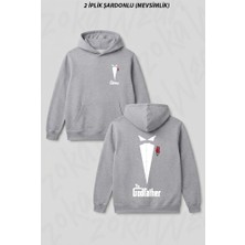 Zoka Wear Tuxedo Film Baba The Godfather Ön Arka Baskılı Kapüşonlu Sweatshirt