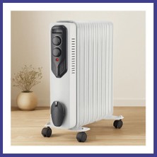 Bezos 11 Dilimli Yağlı Radyatör Isıtıcı 2500W Ayarlı Termostat Mrl