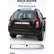 Trobus Dacia Duster 2010-2018 Uyumlu Krom Bagaj Çıtası Paslanmaz Çelik