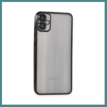 Bezos Samsung Galaxy A05 Uyumlu Kılıf Lensli Silikon - Siyah Mac