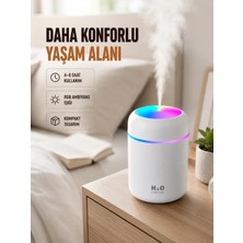 Ps USB Girişli Taşınabilir Mini Nemlendirici 300ML Su Hazneli