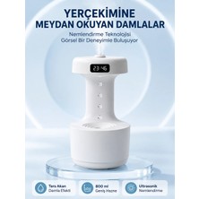 Ps Dekoratif Hava Nemlendirici 800 ml Sessiz Aroma Difüzör Anti Yerçekimi Su Efektli