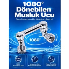 Ps Döndürülebilir Musluk Mutfak Banyo Musluk Ucu Başlığı 4 Filtreli