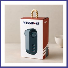 Bezos Termal Akım Korumalı Duvar Priz 1+3 USB 2500W 10A Mrl