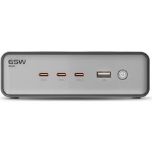 Die Grup Xenon Smart Masaüstü Priz Hızlı Şarj Istasyonu 6 In 1 | 4000W Ac 65W 3 x Usb-C 1 Usb-A 100W Type-C Kablo X6423