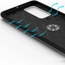 Psk Huawei P40 Kılıf Range Yüzüklü Silikon - Siyah-Gold