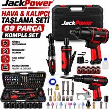 Jack Power Premium Havalı Garaj Ekipmanları Seti Aeropro AP7871 Atölye Tamir Bakım Çok Fonksiyonlu Full Set