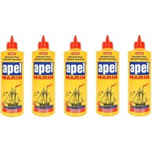 Tr 5 Adet Apel Marin Poliüretan Suya Dayanıklı Deniz Tutkalı 600 ml