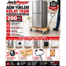 Jack Power 200 kg Katlanır Taşıma Arabası | Ahşap Yük Taşıma Arabası | Koli, Paket, Çuval Beyaz Eşya Taşıma