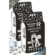 Odea Kalın Taneli Aktif Karbon Bentonit Kedi Kumu, 10 L x 2 Adet