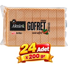 Aktürk Gofret Kakaolu 200 gr 24 Lü