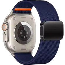Zenviaa Apple Watch Ultra 49MM Nylon Manyetik Kordon - Lacivert ZENVIAA365423