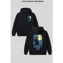 Zoka Wear Salem S Lot Stephen King Ön Arka Baskılı Kapüşonlu Sweatshirt