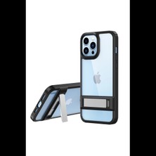 Urfakent Apple iPhone 13 Pro Uyumlu Kılıf Rolet Stand Kapak - Siyah