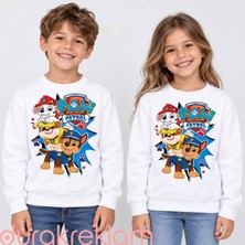 Durak Reklam Paw Patrol Chase Marshall Rubble Dtf Transfer Baskı – Çocuk Tişört ve Sweatshirt Baskısı
