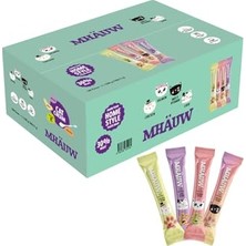 Vionna Mhauw Stick Mix Box 100 Adet, Her Biri 15 Gr. - No. 25 Somonlu - No. 25 Tavuklu - No. 25 Karaciğer ile - No. 25 Multivitaminli.