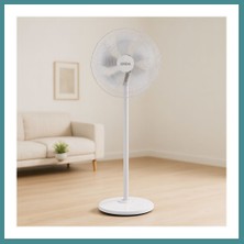 Bezos Ayaklı Vantilatör 5 Kanat 18'' (Yaklaşık 45 Cm) Sessiz 3 Kademe 140 cm Mac