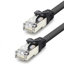 İlkyaz Fashion If Cat7 Ethernet Patch Kablosu 10 Gbps 600 Mhz 15 M - Siyah HDX5095