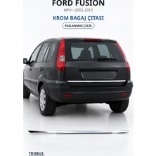 Trobus Ford Fusion 2002-2012 Uyumlu Krom Bagaj Çıtası Paslanmaz Çelik