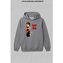 Zoka Wear Dawn Of The Dead Baskili U Ön Baskılı Kapüşonlu Sweatshirt