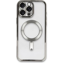 İlkyaz Fashion If Iphone 16 Pro Max Kılıf Kross Magneticsafe Kapak - Titan Gri