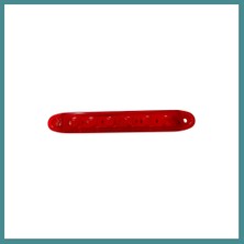 Bezos Kırmızı Parmak LED Dorse Lamba 6 Ledli 13.5 cm 12-24V Mac