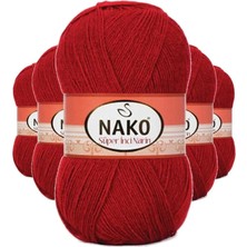 İlkyaz Fashion If 5 Adet Süper Inci El Örgü Ipi 100 gr Koyu Kırmızı 1175