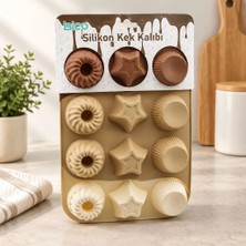 İlkyaz Fashion If Silikon Muffin Kek Kalıbı Desenli