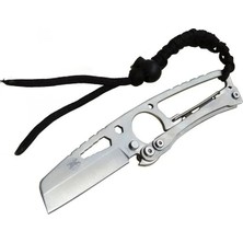 İlkyaz Fashion If Gear Hit Cutter TX01 Outdoor Kamp Bıçağı Metal 19 cm - Ipli Sap, Kılıflı