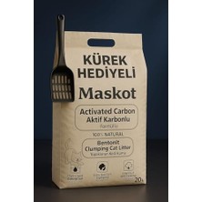 Maskot Kedi Kumu Aktif Karbon 20 Lt Kürek Hediyeli