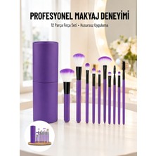İlkyaz Fashion If 12 Parça Makyaj Fırçası Yumuşak Kıllı Profesyonel Fırça Seti Yüksek Kaliteli Pürüzsüz