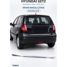 Trobus Hyundai Getz 2006-2011 Uyumlu Krom Bagaj Çıtası Paslanmaz Çelik