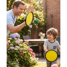 İlkyaz Fashion If Bahçe Park Plaj Için 2 Kişilik Cırtlı Top Oyunu Eğlence Seti