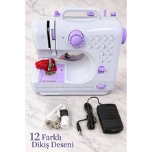 İlkyaz Fashion If Evde Dikiş ve Onarım Için Pedallı Mini Dikiş Makinesi