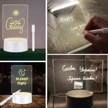 İlkyaz Fashion Yaratıcı Tasarım LED Kalemli Silgili 3 D Lambası