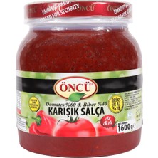 Öncü Karışık Salça 1,6 kg - Yemeklere Lezzet ve Renk Katan Pratik Salça 3'li Ekonomik Paket - 3 Adet