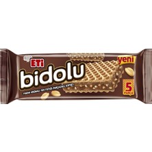 Eti Bidolu Gofret 81G Yer Fıstıklı - Çıtır Gofret, Kakao Kreması ve Fıstık Parça 8'li Avantaj Paketi - 8 Adet