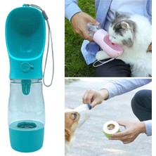 İlkyaz Fashion Ergonomik Sızdırmaz Seyahat Için Taşınabilir Evcil Hayvan Su Kabı 380 ml
