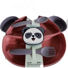 Gondol G-206 Panda Model Çocuk Yemek Seti - 8 Adet