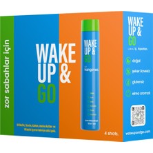 Wake Up & Go Gıda Takviyesi Içeceği 4 x 40 ml - 4 Adet