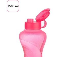 İlkyaz Fashion Ergonomik 1500 ml Kapasiteli Dayanıklı Spor Suluk Matarası