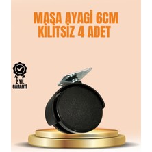 İlkyaz Fashion If 6 cm Kilitsiz Masa Ayağı Tekerleği 4’lü Set Çok Amaçlı
