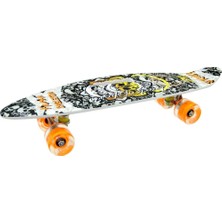 İlkyaz Fashion Orta Boy Desenli Işıklı Kaykay 60 cm Eğlence Aracı