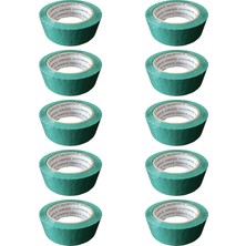 Hasbros Slikonize Bant Yeşil Koli Bandı / 45 mm x 100 Metre / 10 Adet