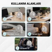 İlkyaz Fashion If Masaüstü Mini USB Fan - Pvc Gövdeli - 360° Ayarlanabilir