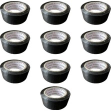 Hasbros Slikonize Bant Siyah Koli Bandı / 45 mm x 100 Metre / 10 Adet